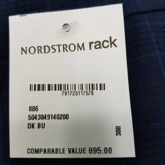 Hugo Boss Men's Herrel/Grace Slim-Fit Pants in Dark Blue 38R NEW WITH TAGS